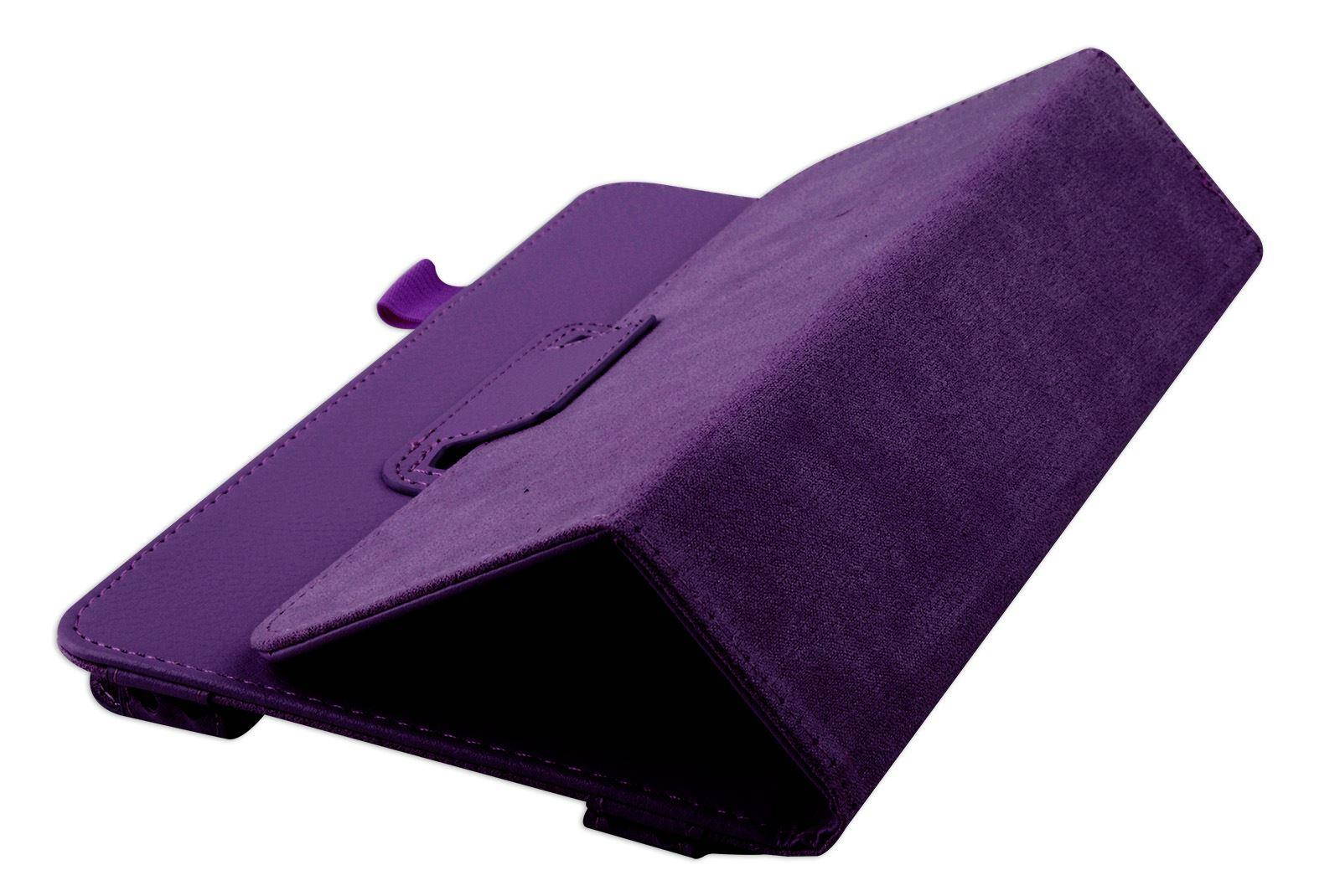 Hellfire Trading Magnetic PU Leather Case Cover for Samsung Galaxy Tab 4 8" T330 - Black