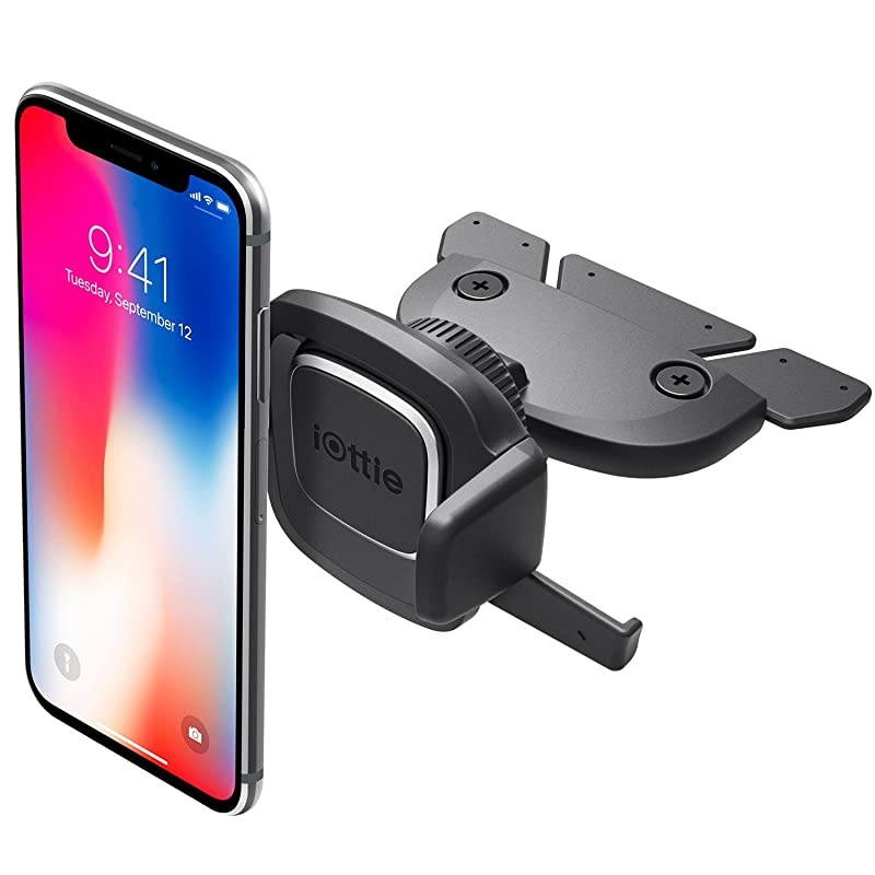 Easy One Touch 4 CD Slot Car Mount Phone Holder || for iPhone Samsung Moto Huawei Nokia LG Smartphones