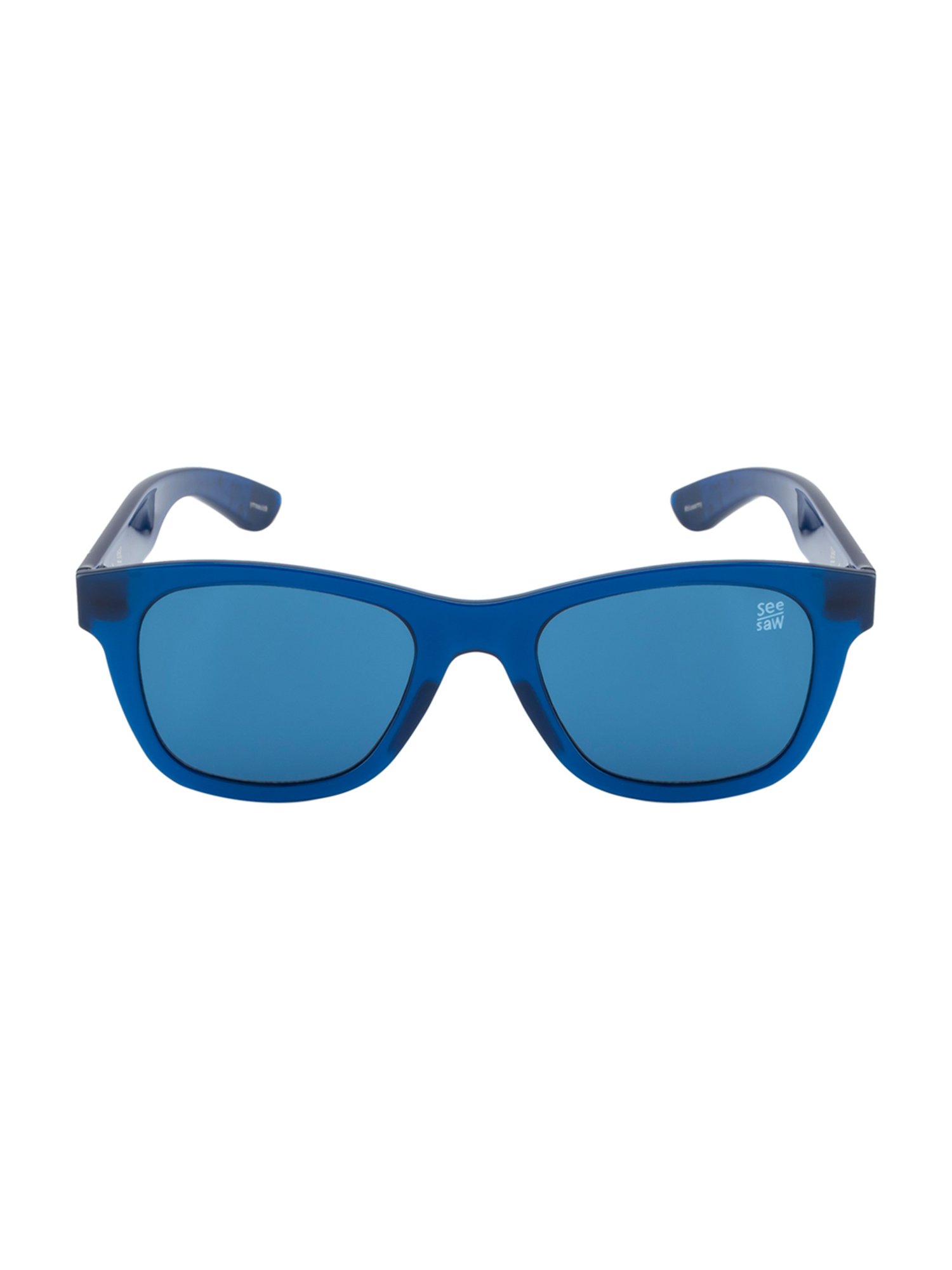SeeSaw Blue Square Unisex Sunglasses