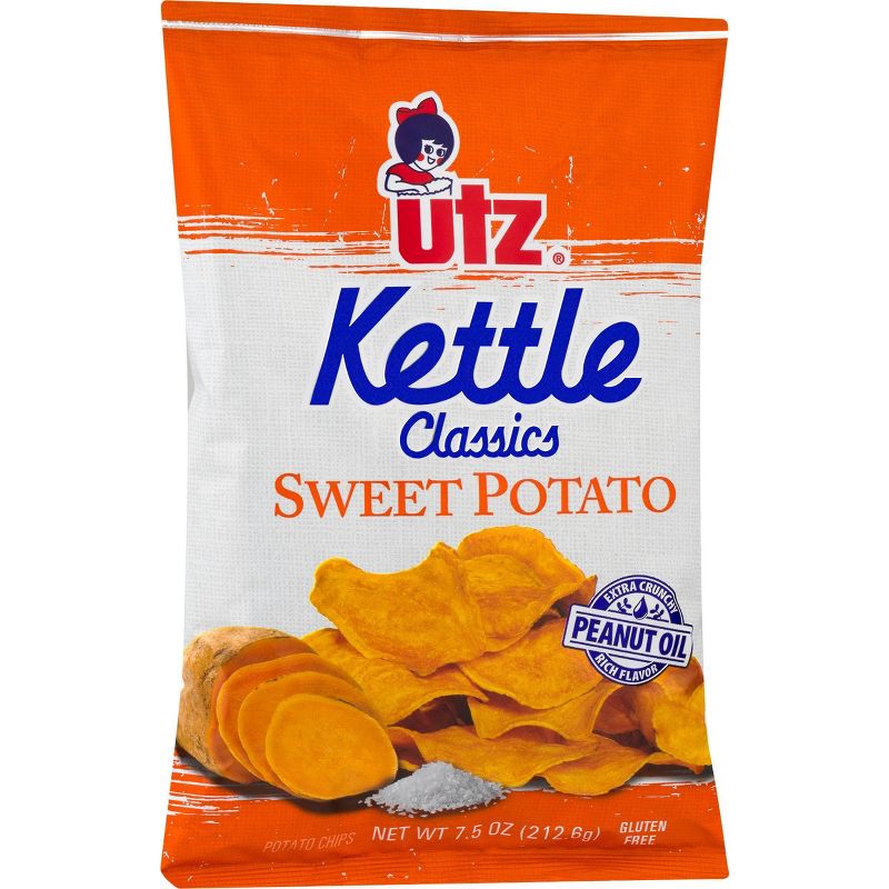 Utz Kettle Classics Sweet Potato Kettle Cooked Potato Chips - 7.5oz