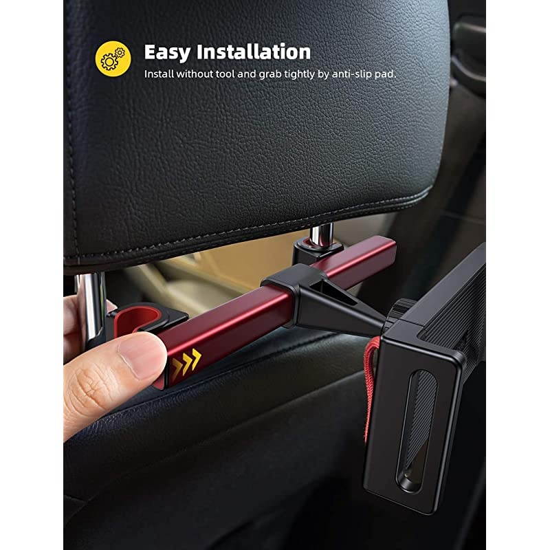 Headrest Tablet Holder Car Tablet Mount  Headrest Stand Cradle Compatible with Devices Such as iPad Pro Air Mini Galaxy Tabs Other 47 129 Cell Phones and Tablets Red