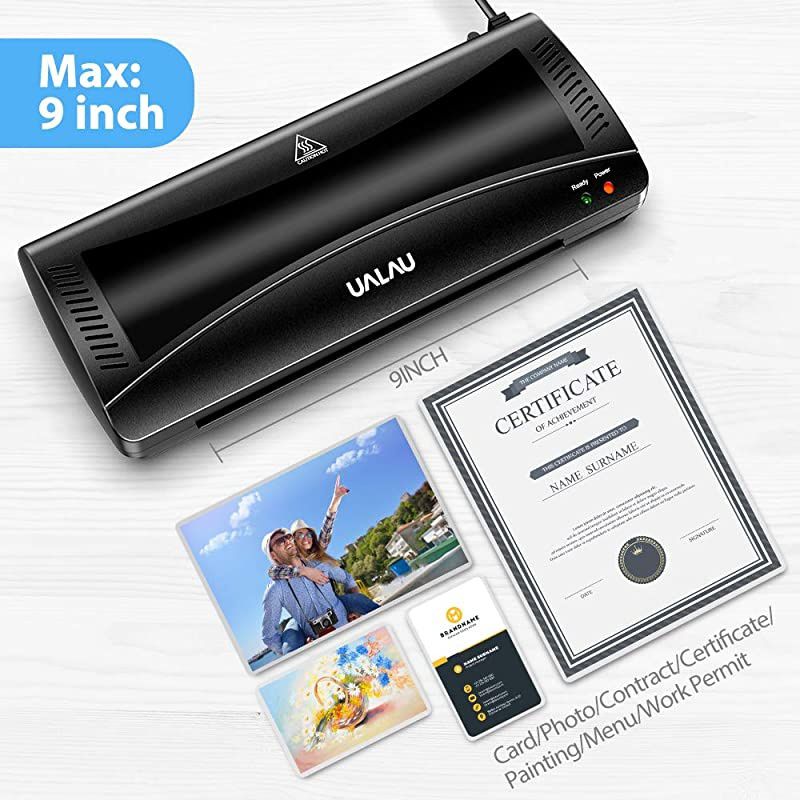 Laminator Machine 4 in 1 Thermal Laminator with 20 Laminating Pouches Paper Trimmer Corner Rounder for HomeOfficeSchool Use Laminates Up to 9 Inches