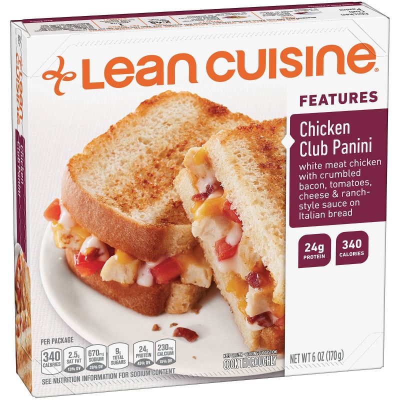 Lean Cuisine Casual Cuisine Frozen Chicken Club Panini - 6oz