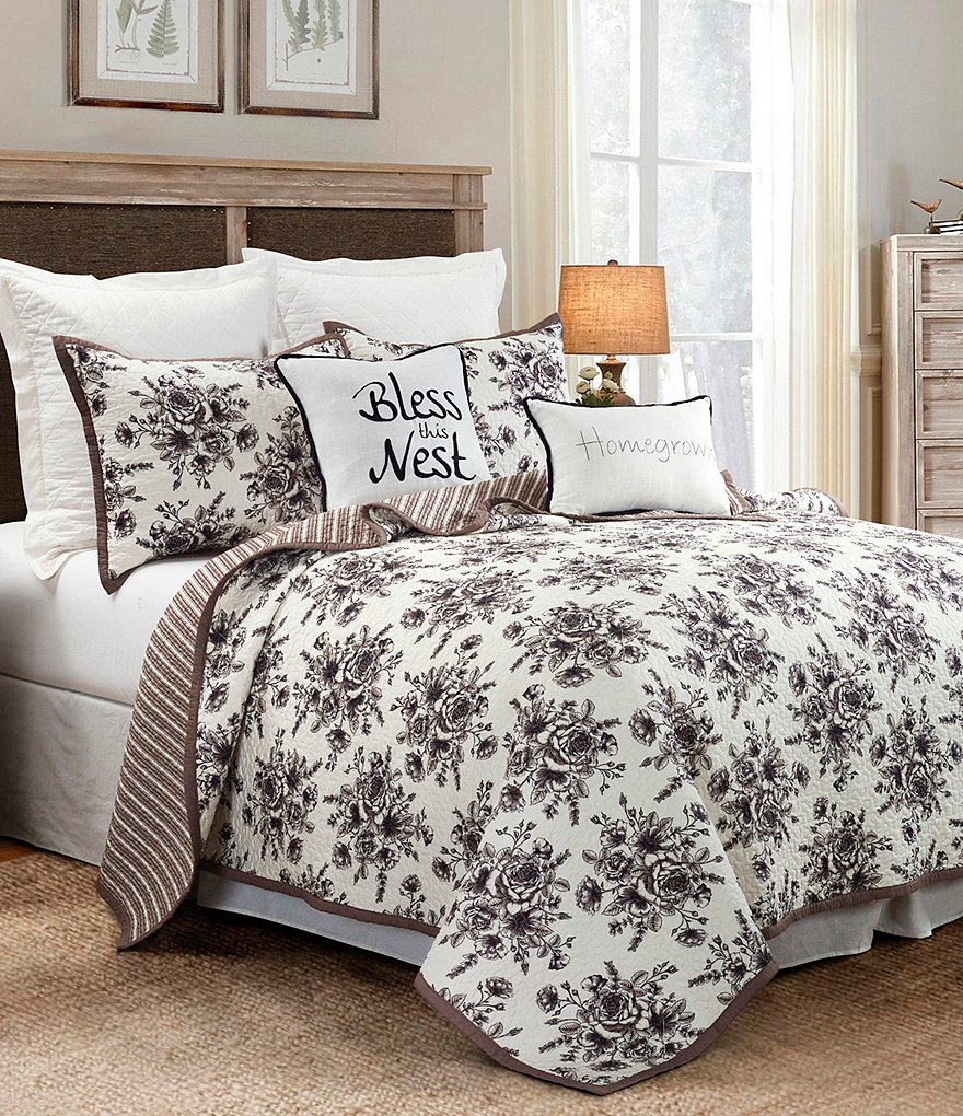 HiEnd Accents Lyla Floral Quilt Mini Set