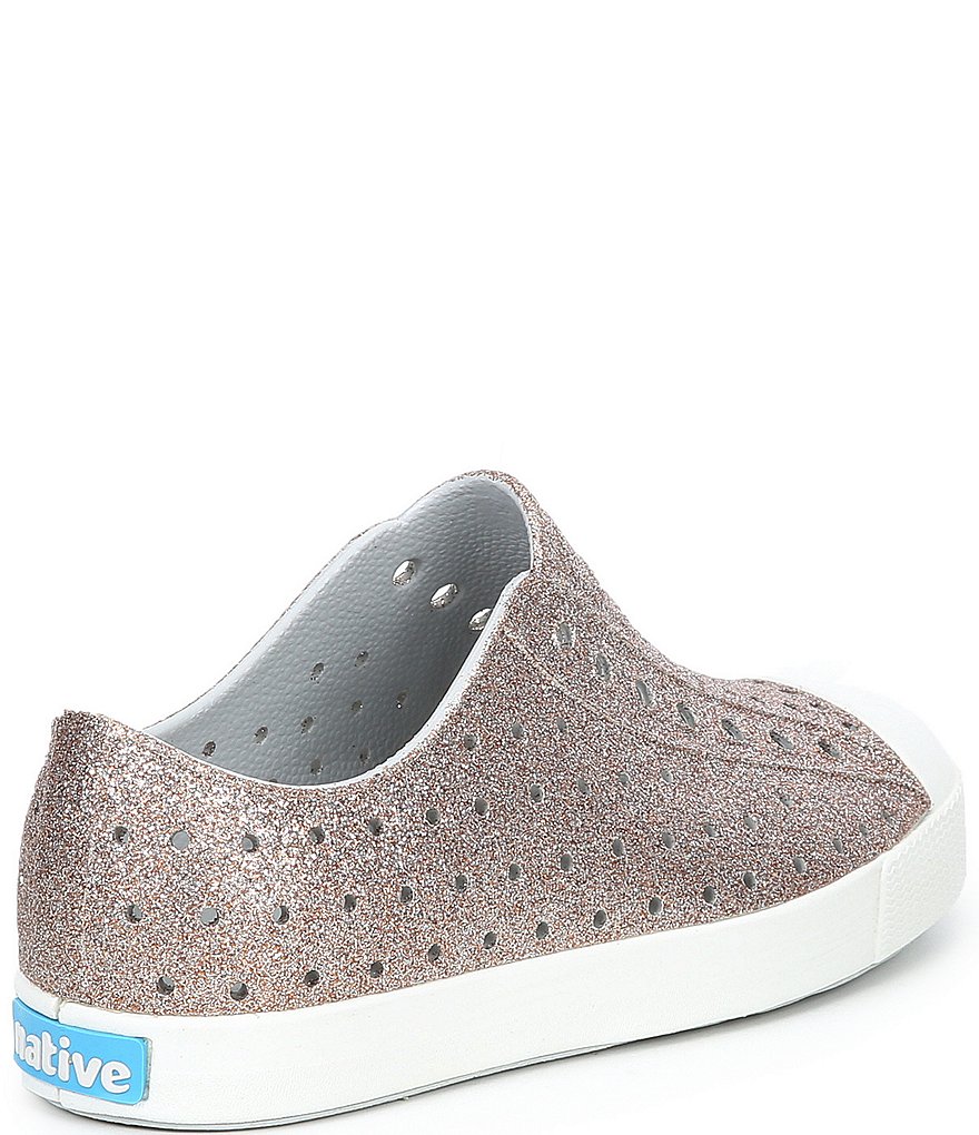 Native Girls' Jefferson Bling Glitter Slip-On Sneakers (Youth)