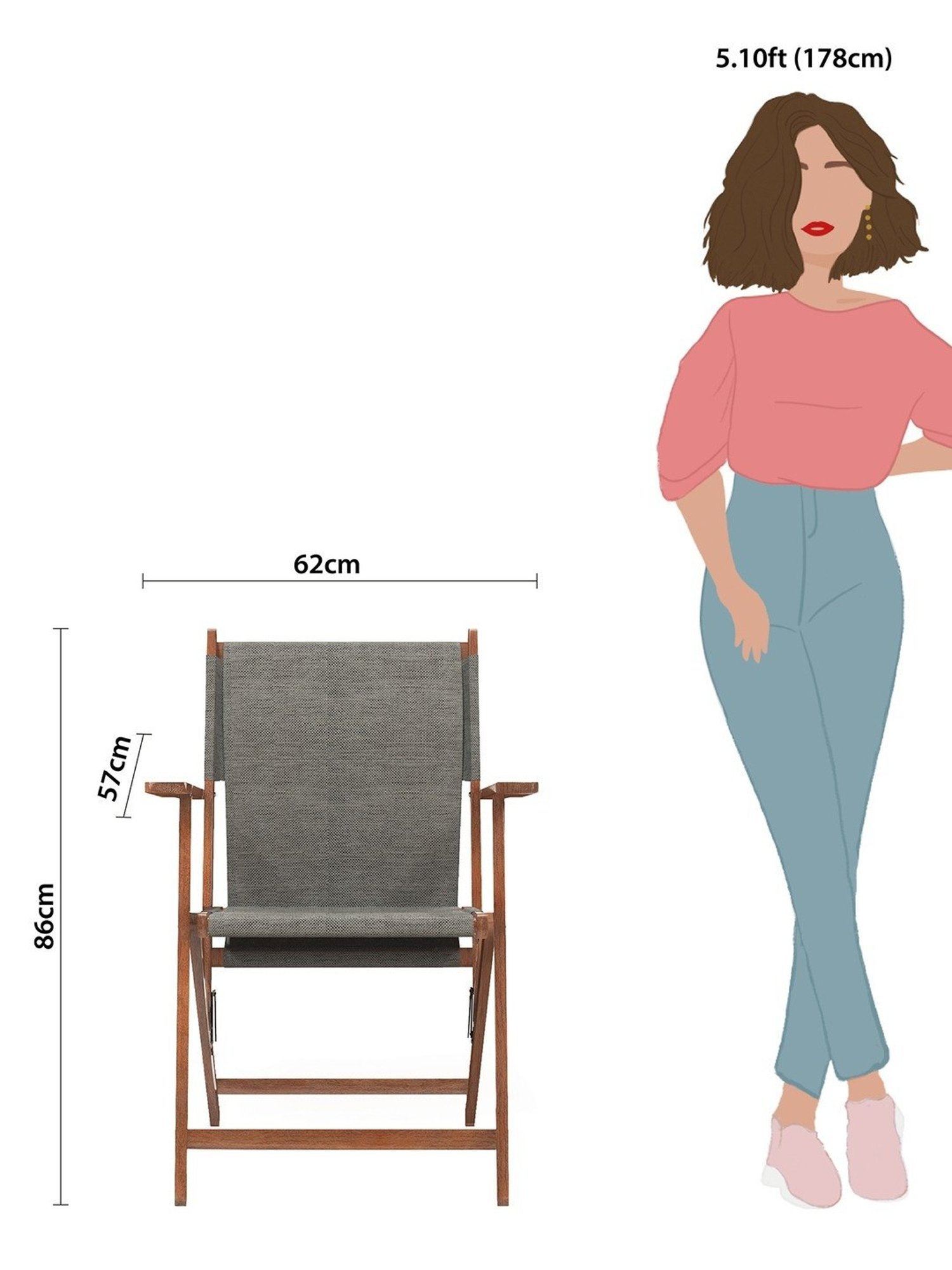 Durian Melania Cigar Brown Fabric Rocker Chairs