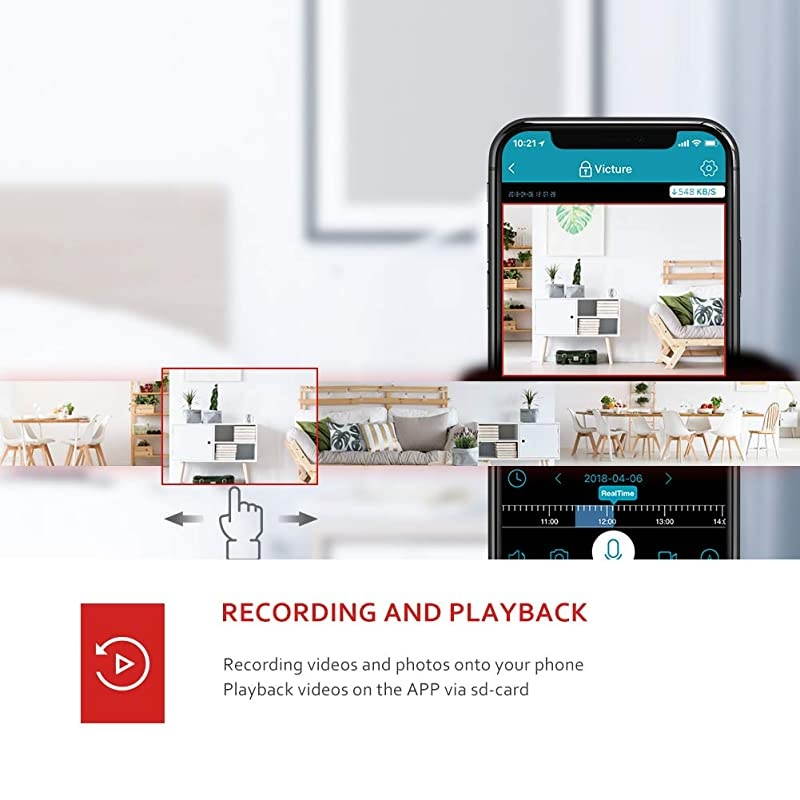 1080P FHD Baby Monitor Pet Camera 24G Wireless Indoor Home Security Camera with TwoWay Audio Motion Detection Night Vision for BabyPetNannyElderly Compatible with iOS amp Android System