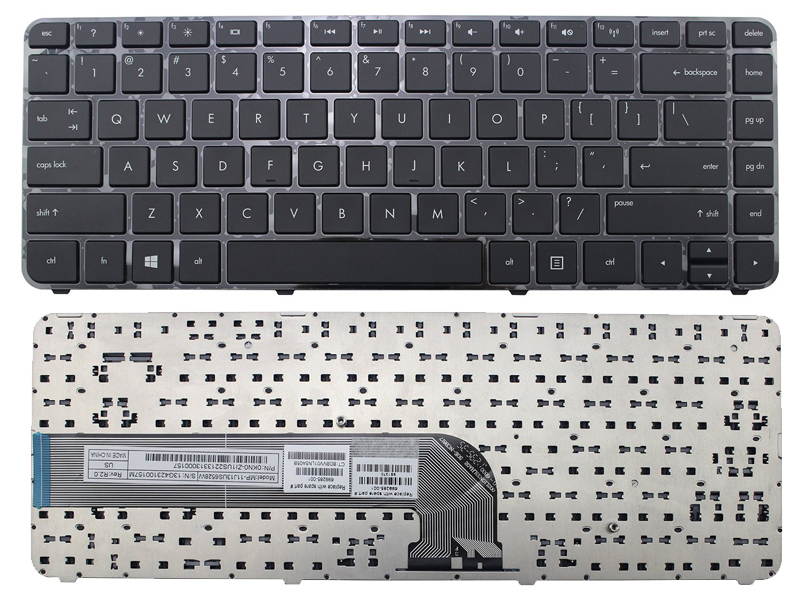 Replacement Keyboard For HP Pavilion ENVY DV4-5000 DV4-5100 DV4-5200 DV4-5300, US Layout Black Color