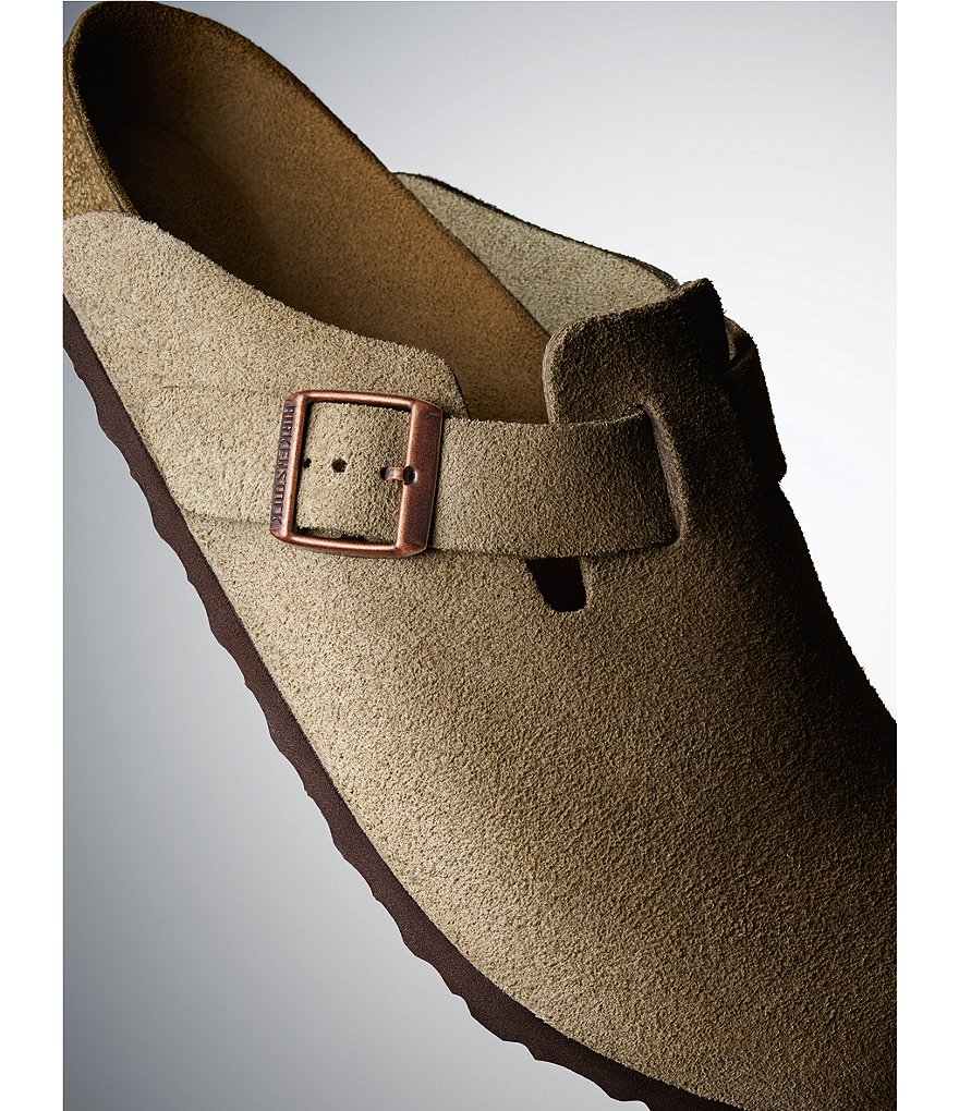 Birkenstock Women's Boston Suede Soft Footbed Clogs