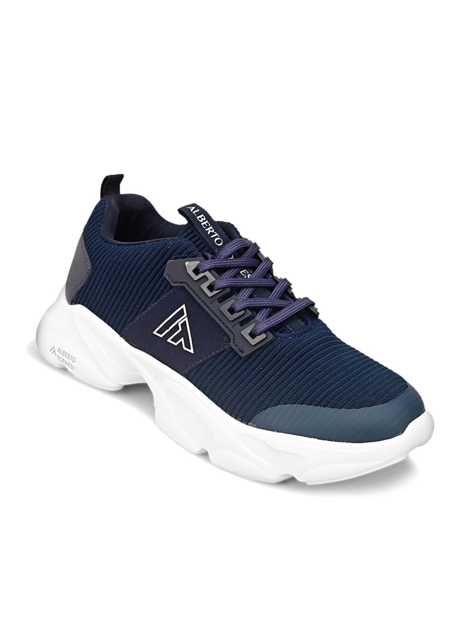 Alberto Torresi Men's Navy Running Shoes