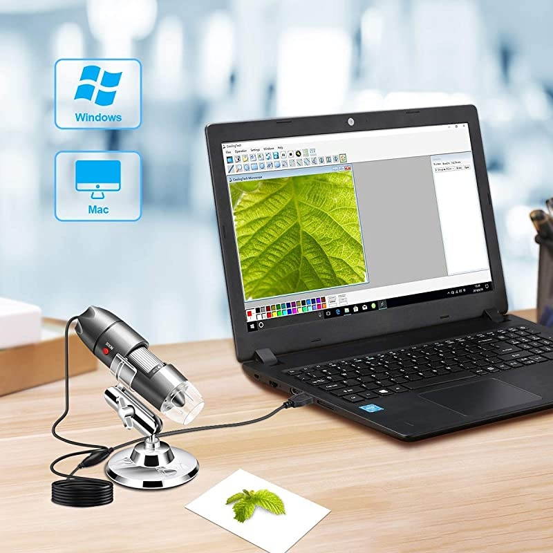 USB Microscope Camera 40X to 1000X  Digital Microscope with Metal Stand amp Carrying Case Compatible with Android Windows 7 8 10 Linux Mac Portable Microscope Camera USB Microscope