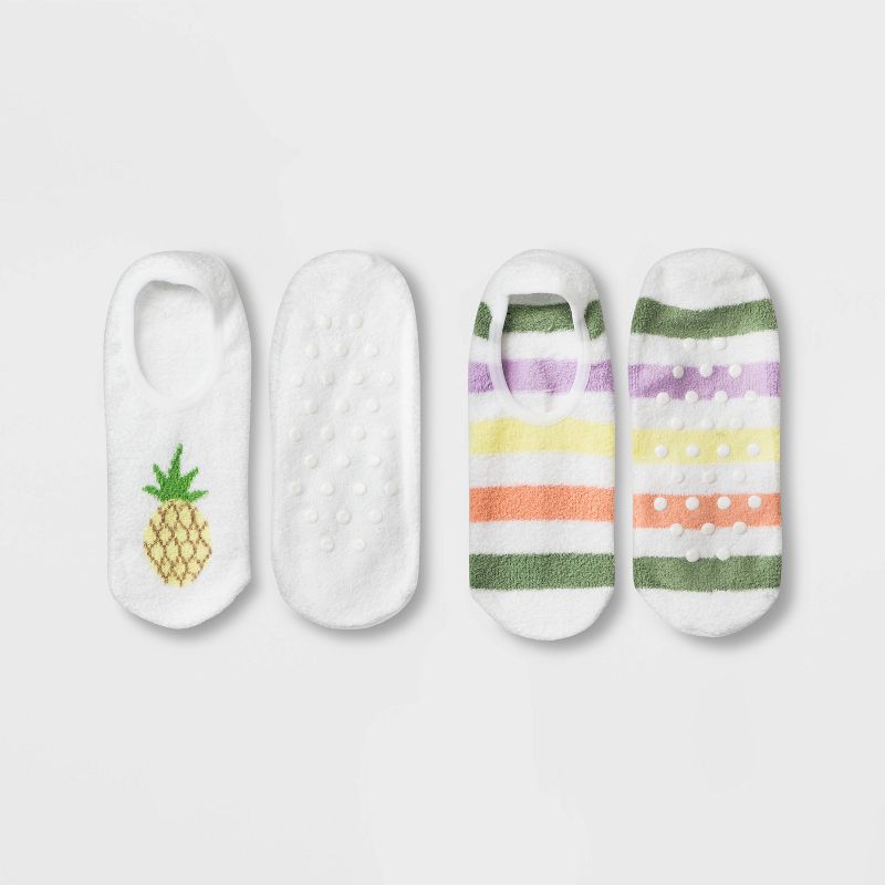 Women's Sparkly Hippo Low Cut Socks - Xhilaration™ Blue 4-10