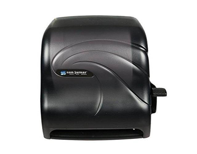 San Jamar Lever Roll Towel Dispenser Oceans Black Pearl 12 15/16 x 9 1/4 x 16 1