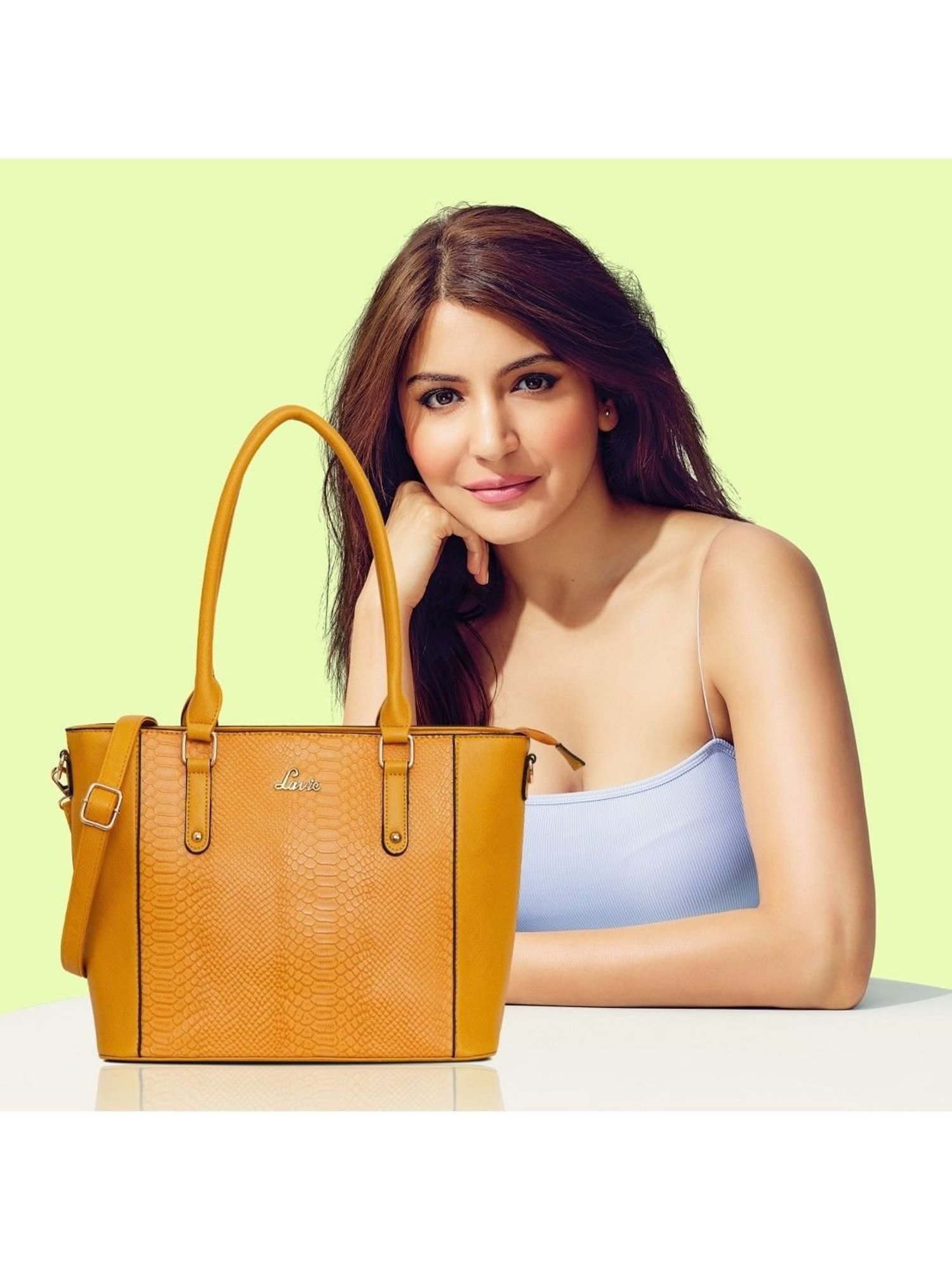 Lavie Horse Textured Medium Handbag