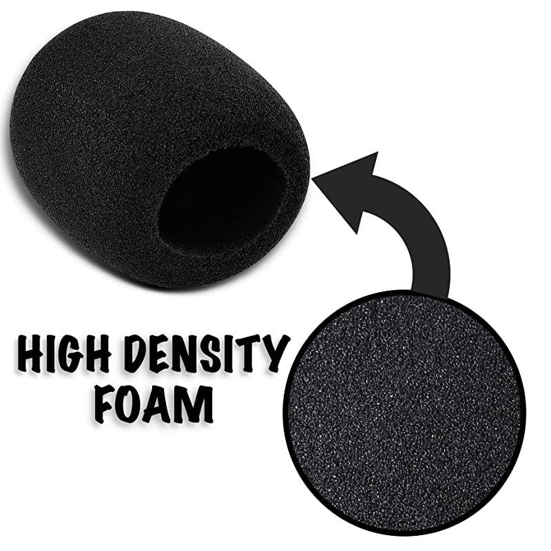 Large Mic Cover For MXL, Audio Technica AT2020 and Other Large Microphones, Microphone Cover Foam, Microphone Filter, Mic Foam Cover, Foam Microphone Cover
