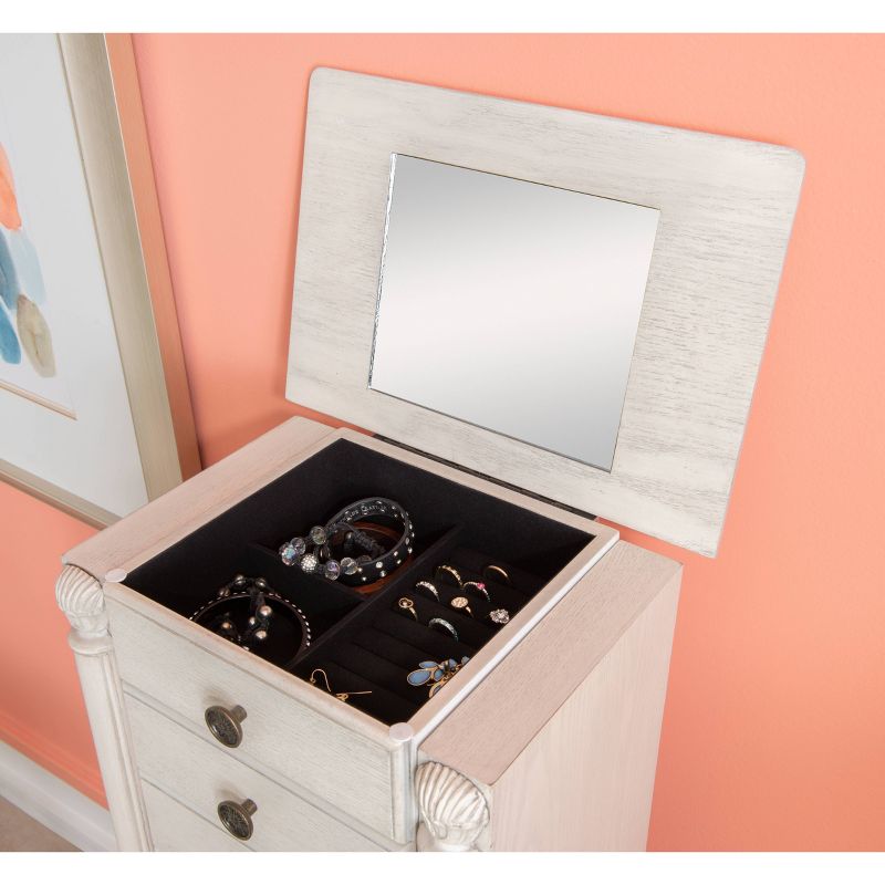 Obrecht Jewelry Armoire Off White - Powell Company