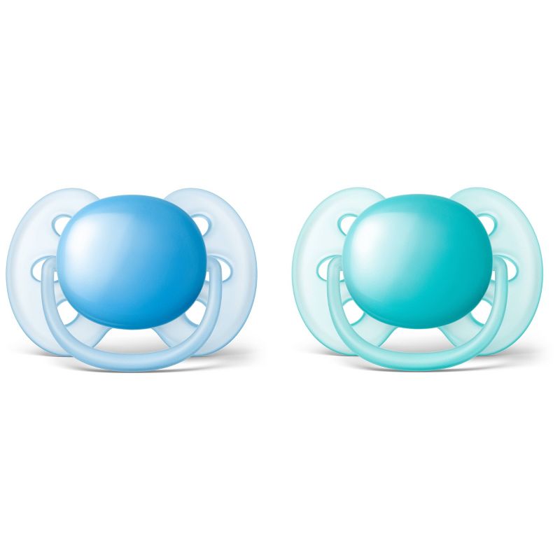 Philips Avent Ultra Soft Pacifier 6-18m - Blue/Teal - 4pk