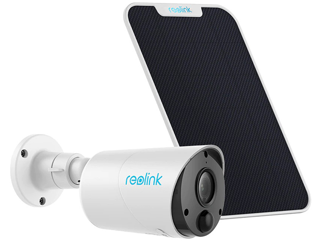 Outdoor Security Camera System Wireless, Solar Battery Powered, 1080p Wirefree Waterproof 2-Way Audio Night Vision w/ PIR Motion Sensor, Support Alexa/Google Assistant, REOLINK Argus Eco+Solar Panel