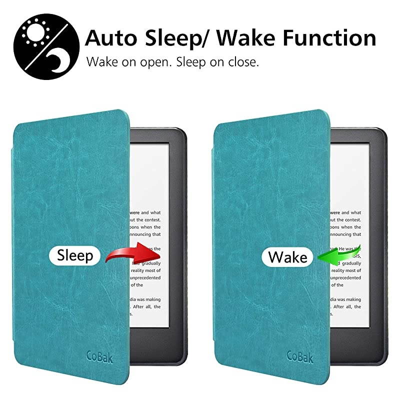 Case for All New Kindle 10th Generation 2019 Released Will Not Fit Kindle Paperwhite or Kindle Oasis Premium PU Leather Smart Cover with Auto Sleep and Wake Sky Blue