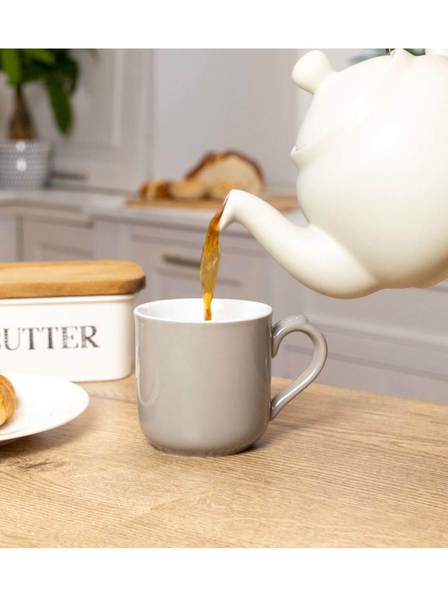 London Pottery Farmhouse Grey Stoneware Tagged Mug (0.25 L)