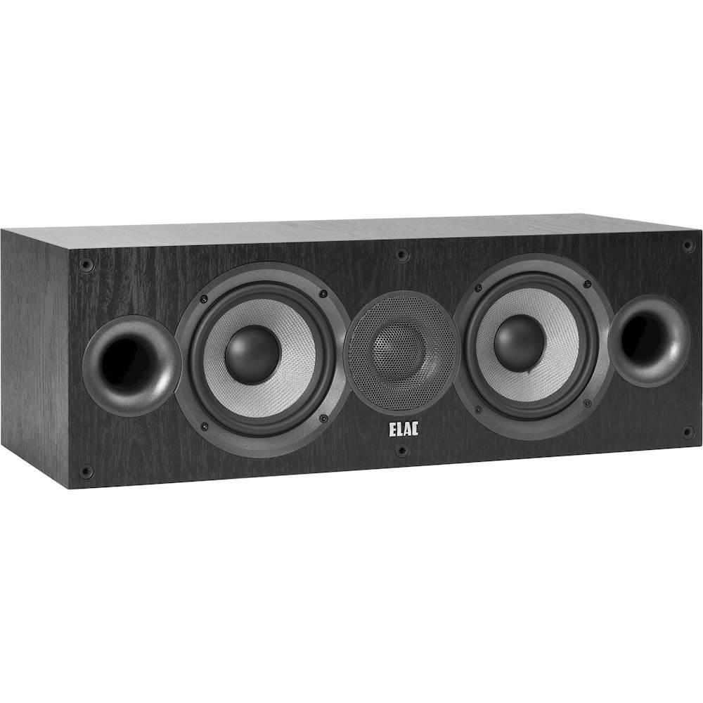 ELAC - Debut Dual 5-1/4" 120-Watt Passive 2-Way Center-Channel Speaker - Black (DC52-BK)