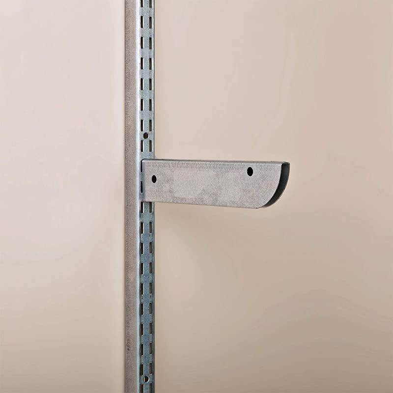 Sterling FAST-MOUNT Double Slot Shelf Bracket, 10-inch, Galvanized, BK-0102