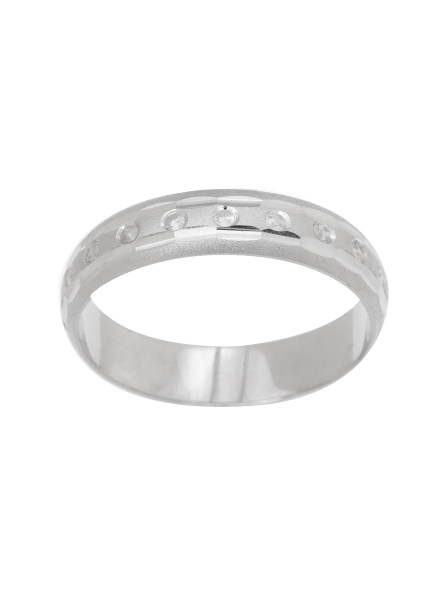 Joyalukkas Polished Extravagant Men's Platinum Ring