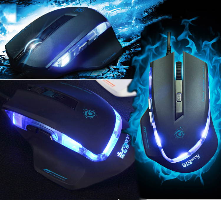 NEW 6D SunSonny Top Pandinus Imperator III 6 Buttons X3 Optical Usb Gaming Mouse Mice BLACK