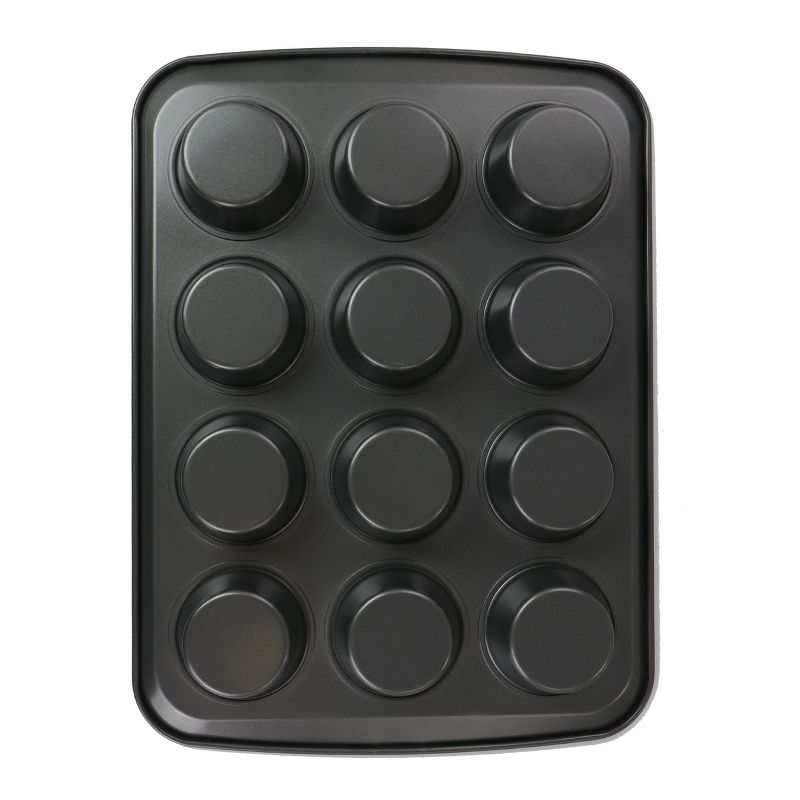 Gibson 12-Cup Baker's Friend nonstick Steel Muffin Pan