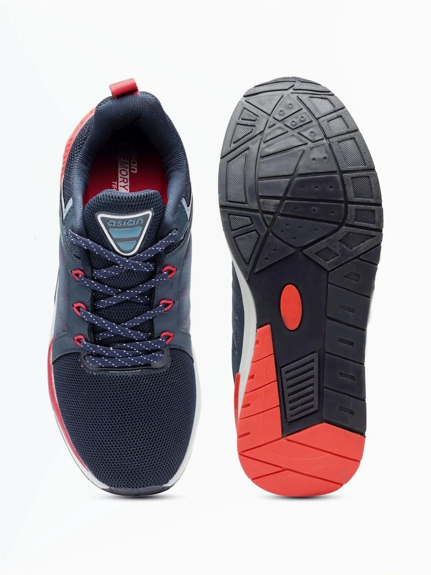 Asian Men's Navy Running Shoes