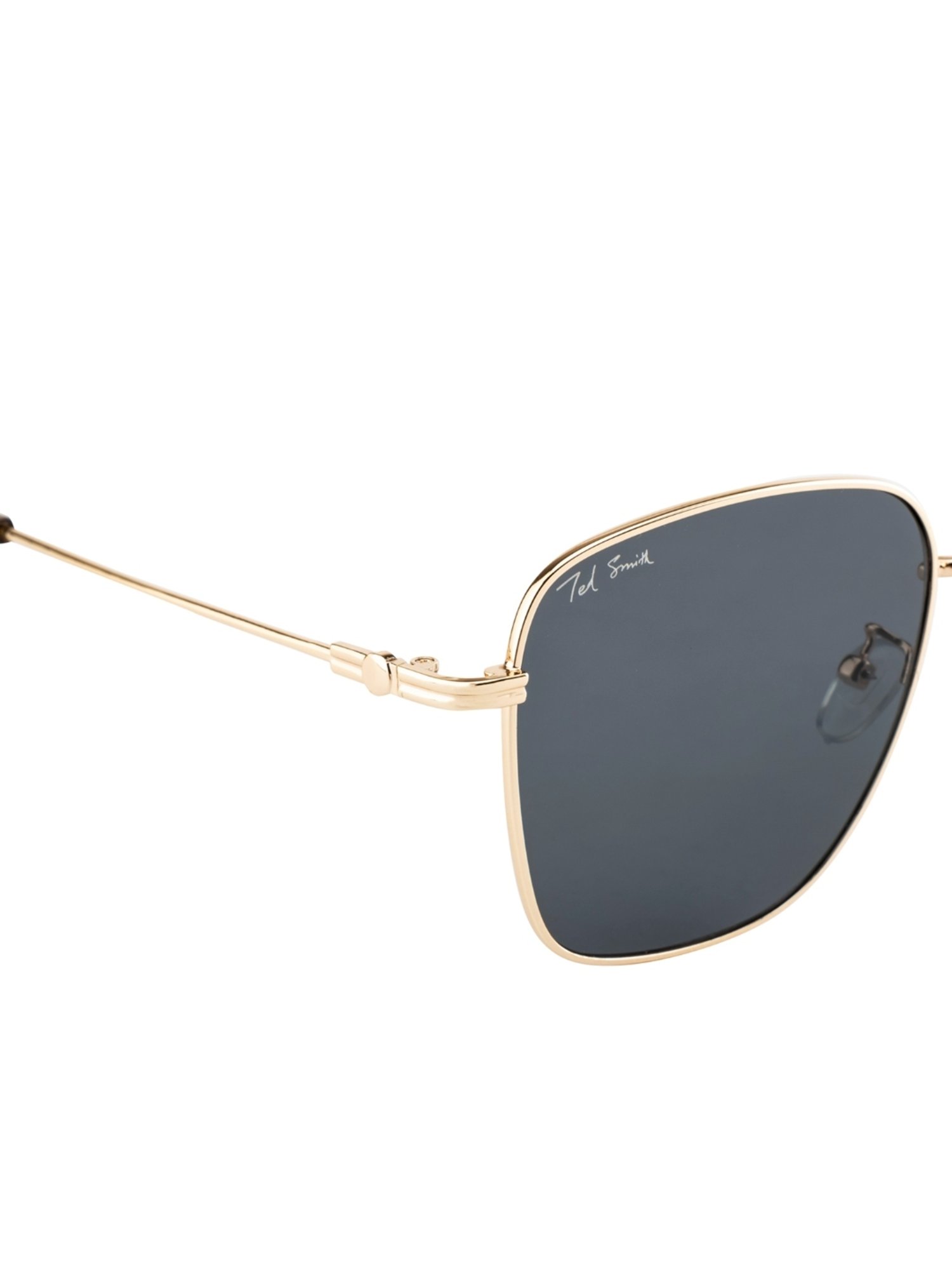 Ted Smith Grey Square UV Protection Unisex Sunglasses