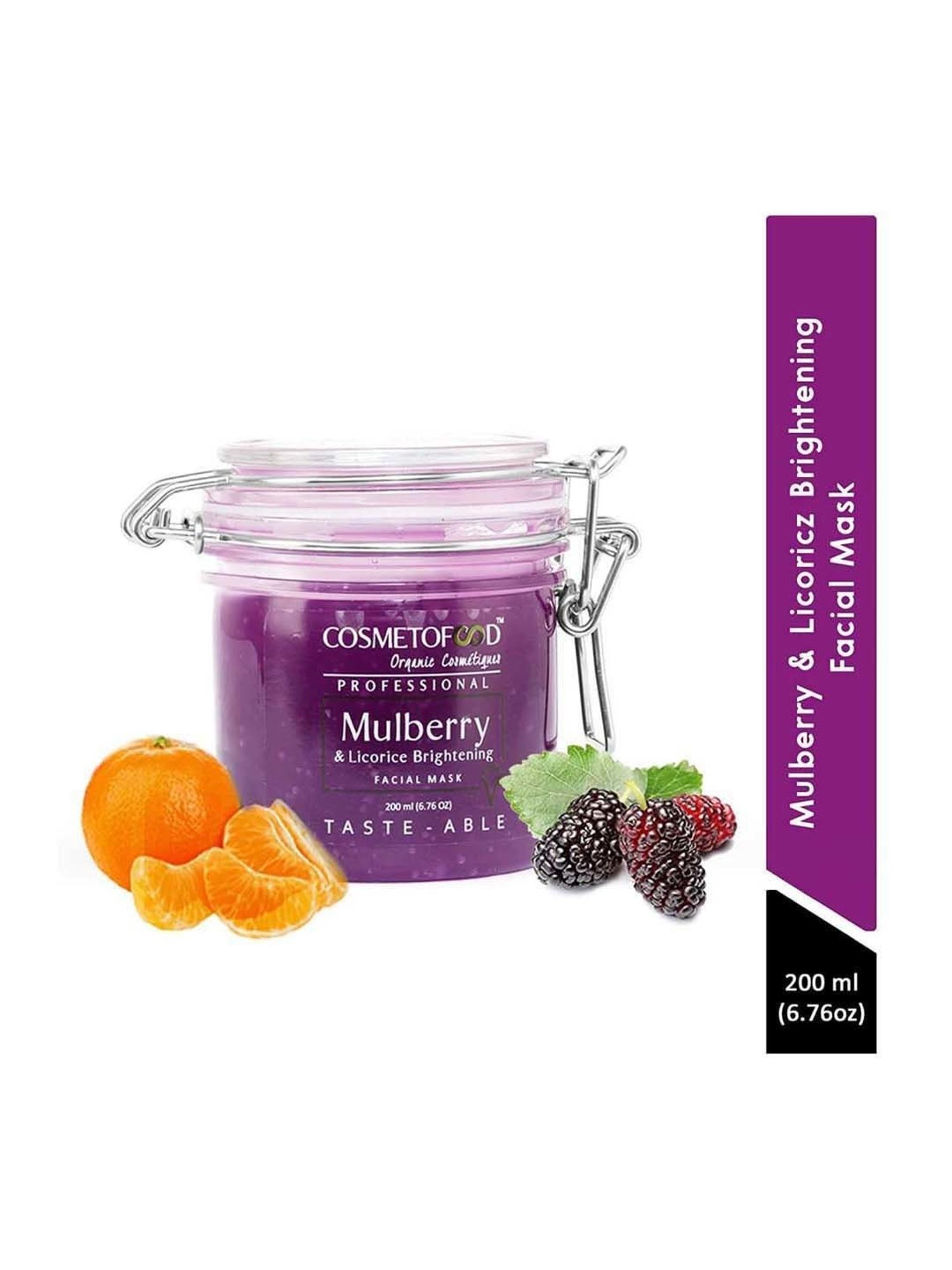 Cosmetofood Professional Mulberry & Licorice Brightening Facial Face Mask - 200 ml