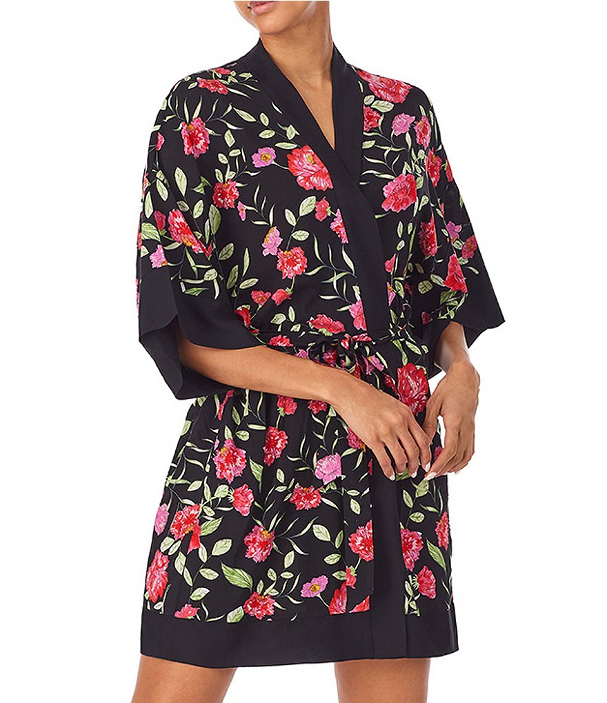 Little Giraffe Luxe Satin Snow Leopard Wrap Robe