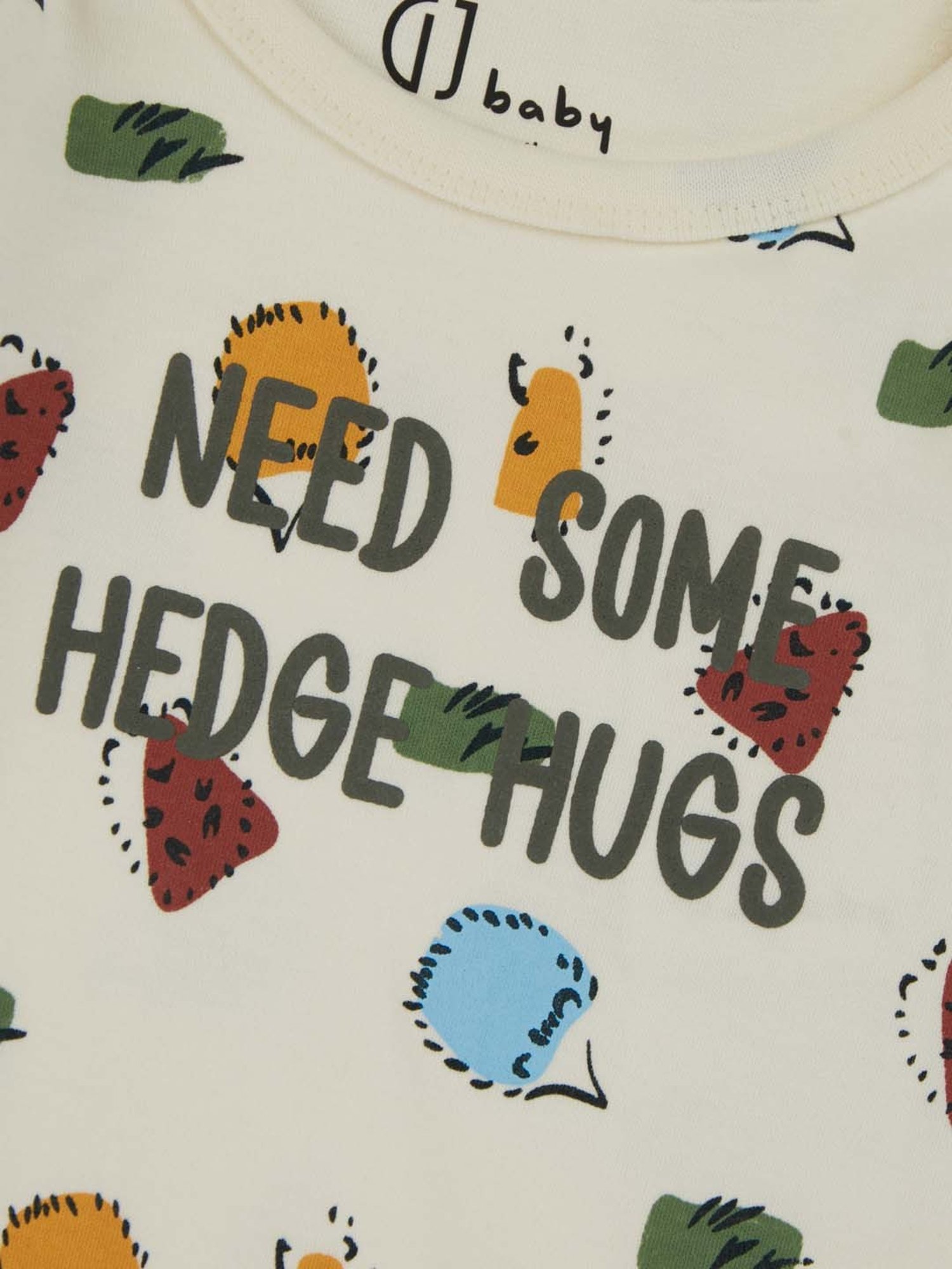 Ed-a-Mamma Baby Pink & White Printed Bodysuit (Pack Of 2)