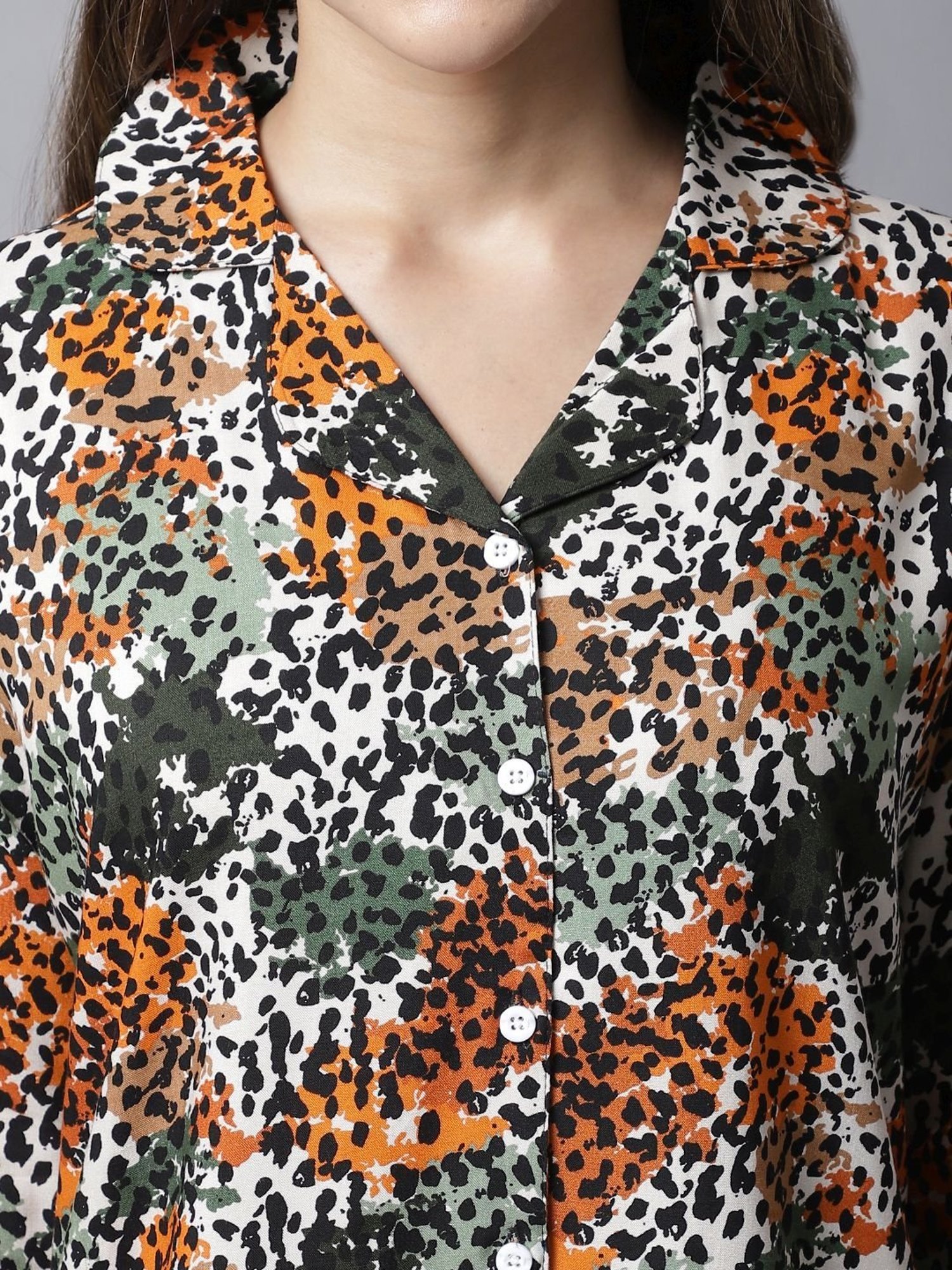 Boston Club Multicolored Printed Shirt Pyjama Set