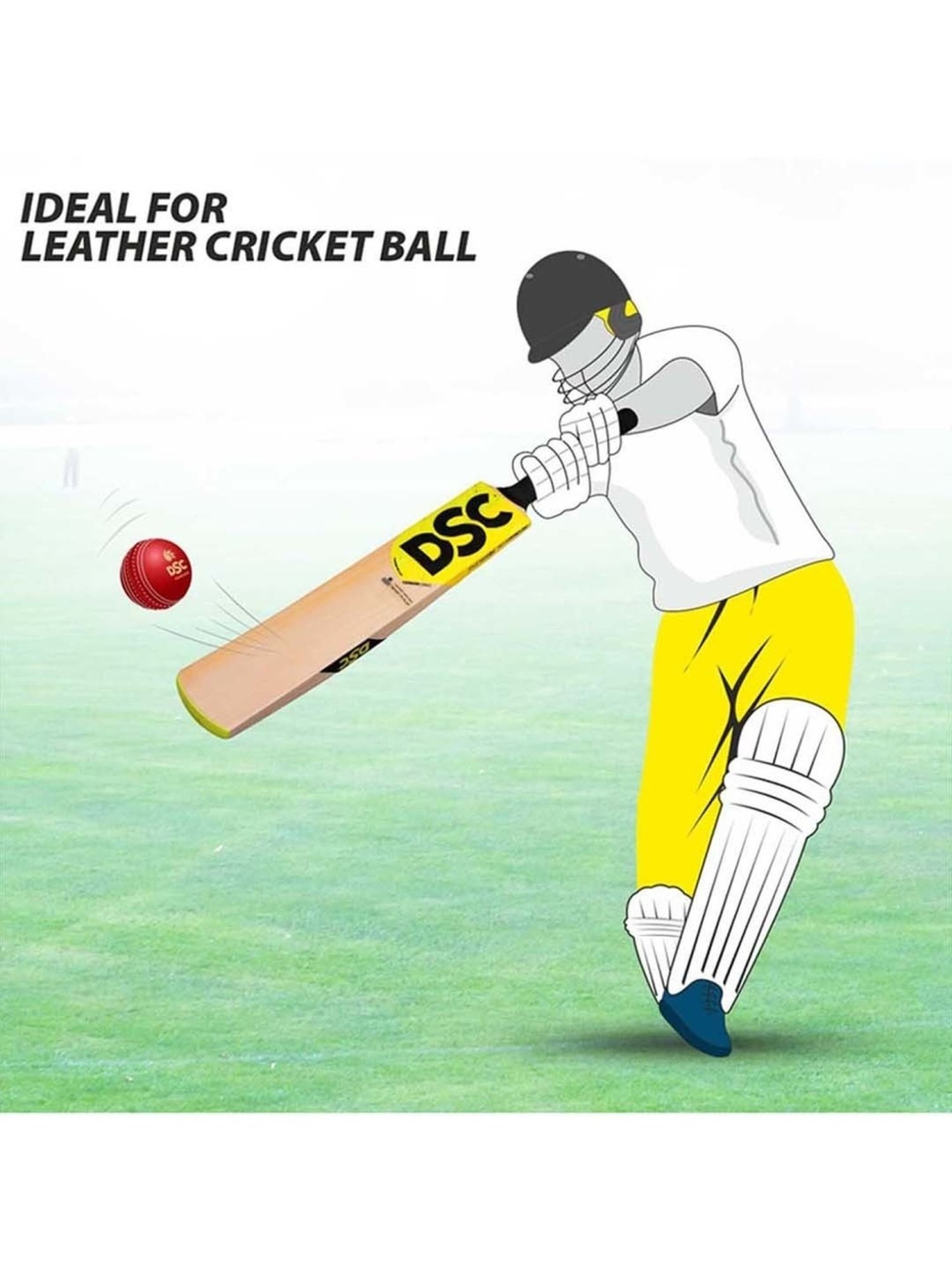 DSC Condor Sizzler Kashmir Willow Cricket Bat Size - 1