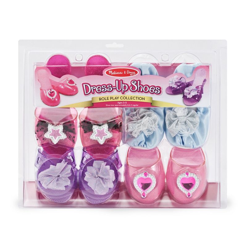 Melissa & Doug Role Play Collection - Step In Style! Dress-Up Shoes Set (4 Pairs)