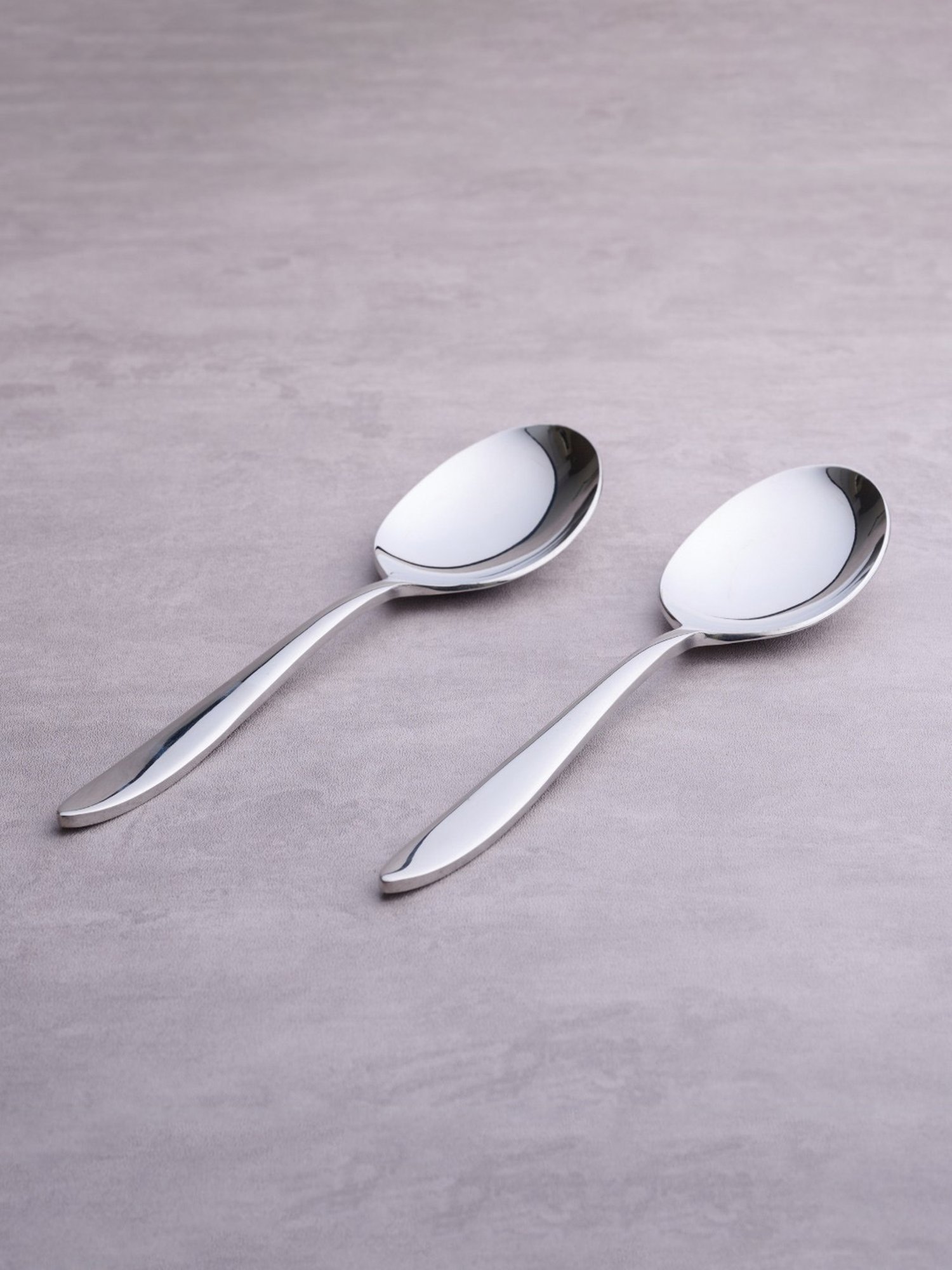 BlackCarrot Stainless Steel Serving Spoon Set of 2