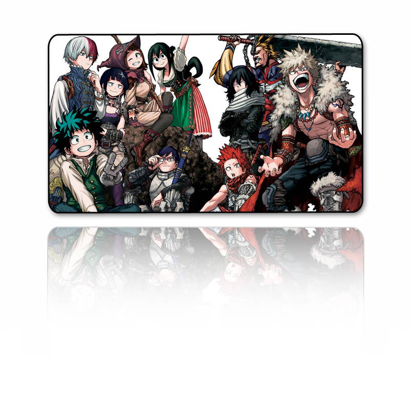 My Hero Academia Large Gaming Mouse Pad Mousepad Mat Anti-slip Rubber Cloth Keyboard Office Desk Pad Computer Gamer Game Mat