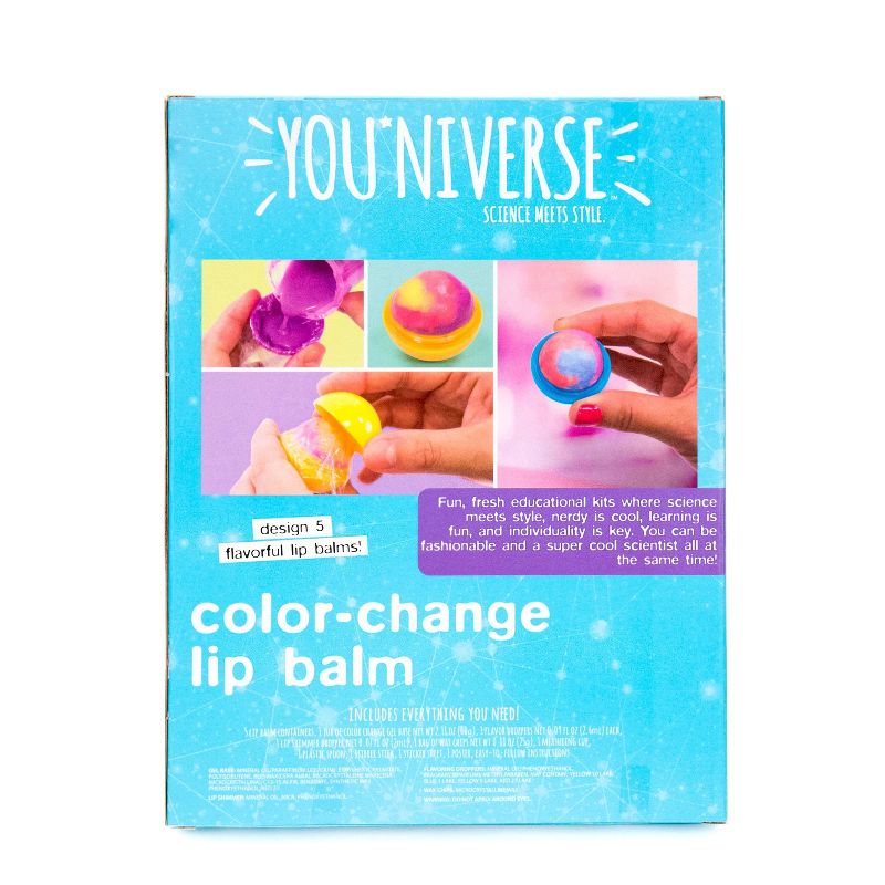 YOUniverse 17pc Color Change Lip Balm Craft Activity Kit