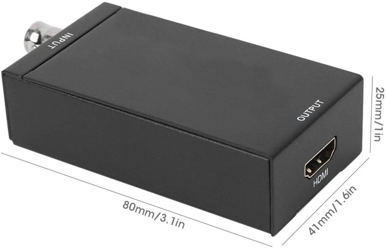 chenggong HDMI to SDI Box Adapter Solar Battery SDI to HDMI Converter for Indoor Emergency Lights Motorcycles Vegetable(U.S. regulations)