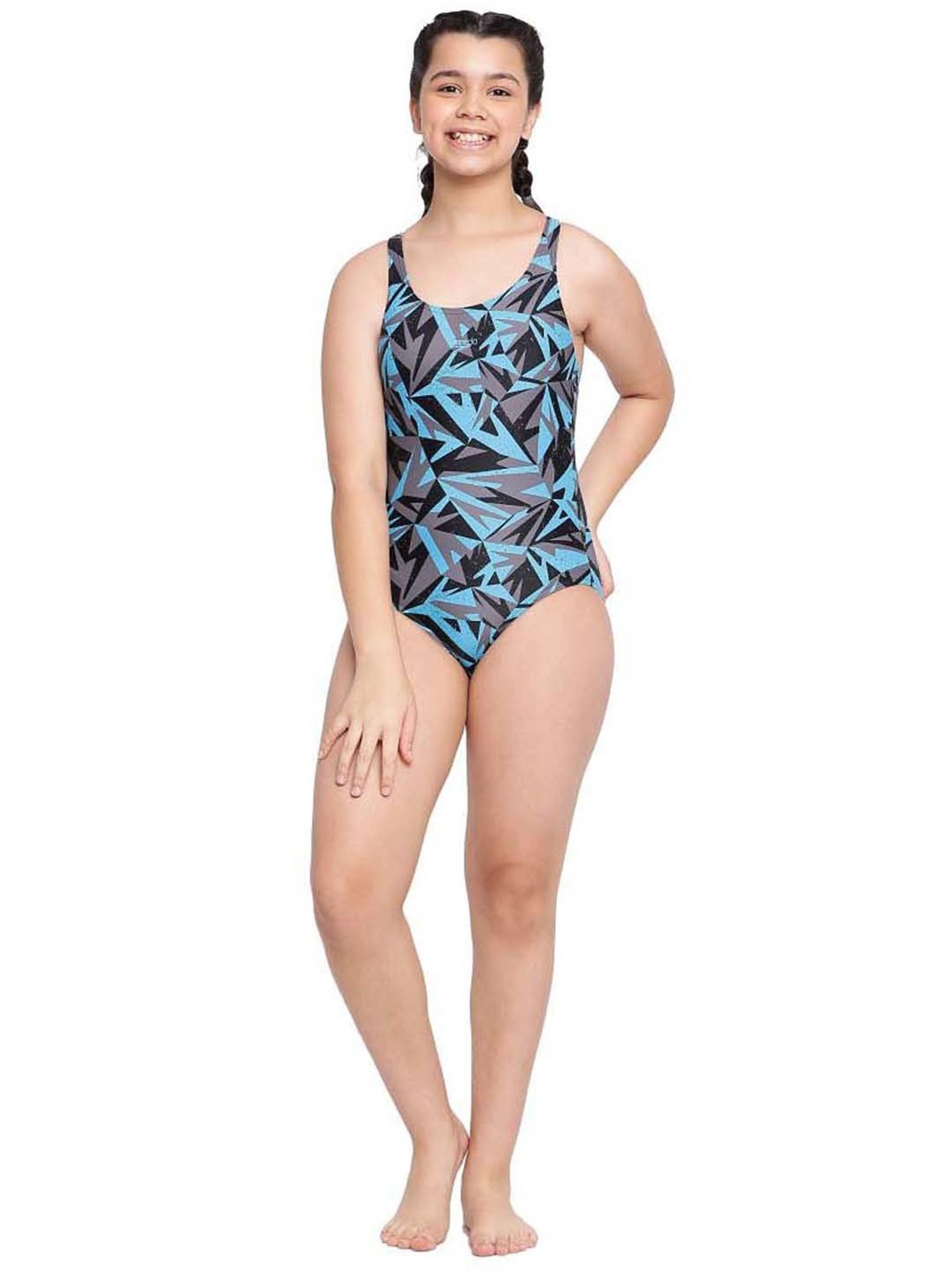 Cukoo Kids Red Printed Swimsuit