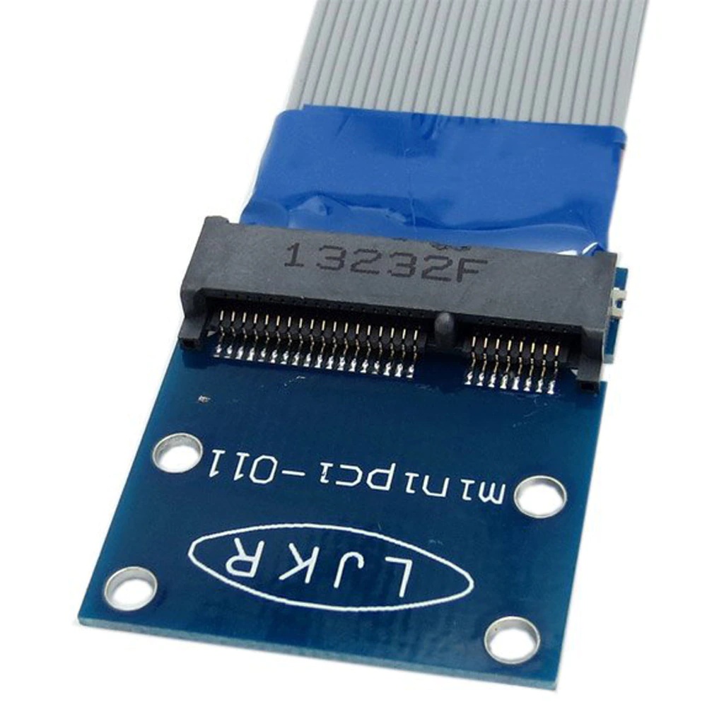 Mini PCI Express Flexible Extension card Mini PCIe Extender Male to Female Extension FFC Cable + half-size to full size bracket