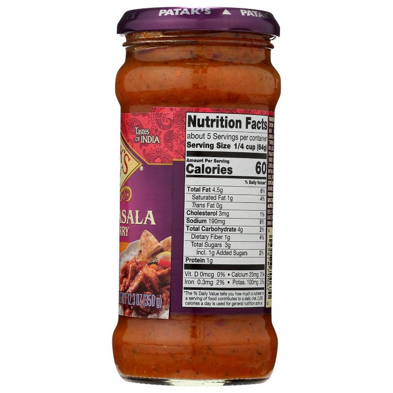 Patak's Hot & Spicy Tikki Masala Curry Simmer Sauce 12.3oz