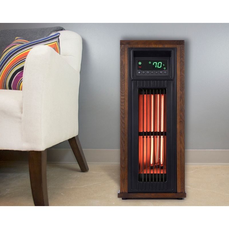 Lifesmart HT1216 23" High 1500W Electric Large Room Infrared Tower Space Heater