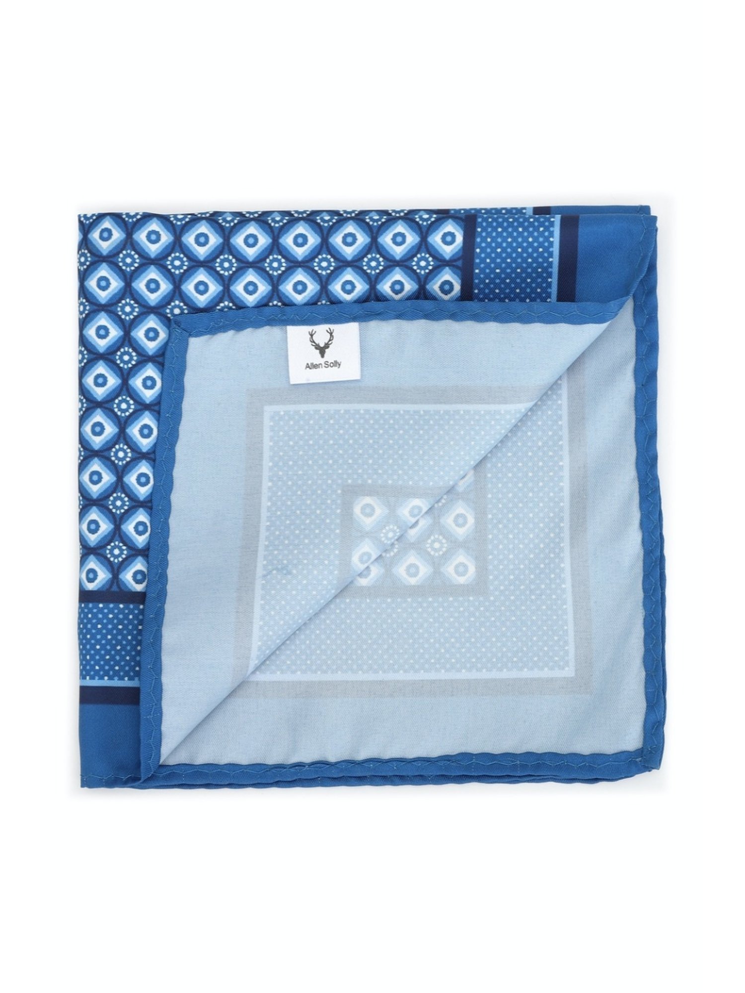 Van Heusen Green Printed Pocket Square