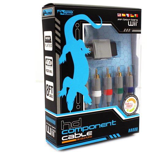 Wii/Wii U Gold Plated HD Component 8 " Cable [KMD]