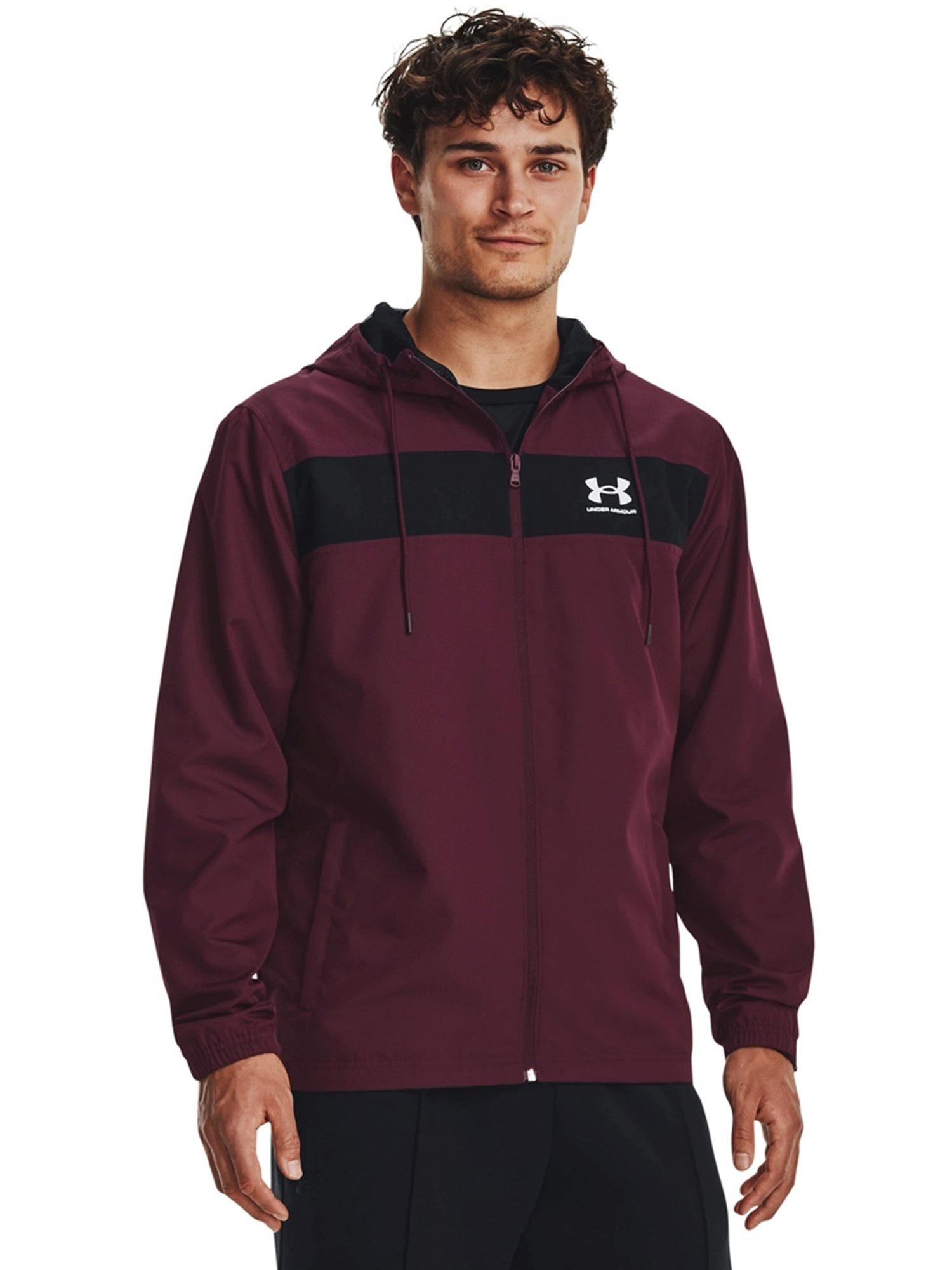 Under Armour Maroon Loose Fit Sports Hoodie