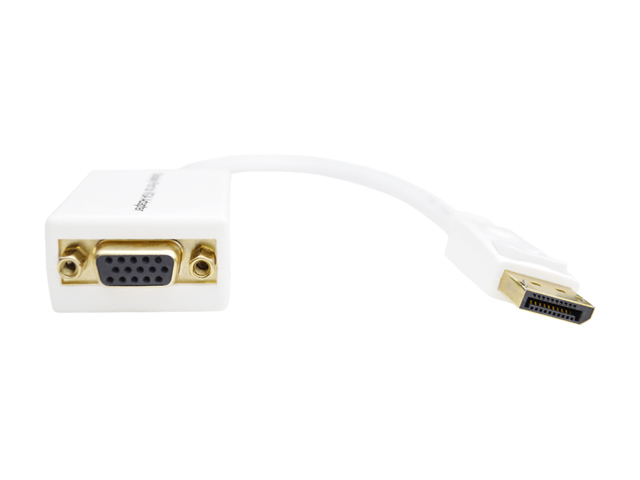 DAT 5792D Display Port to VGA Adapter - White