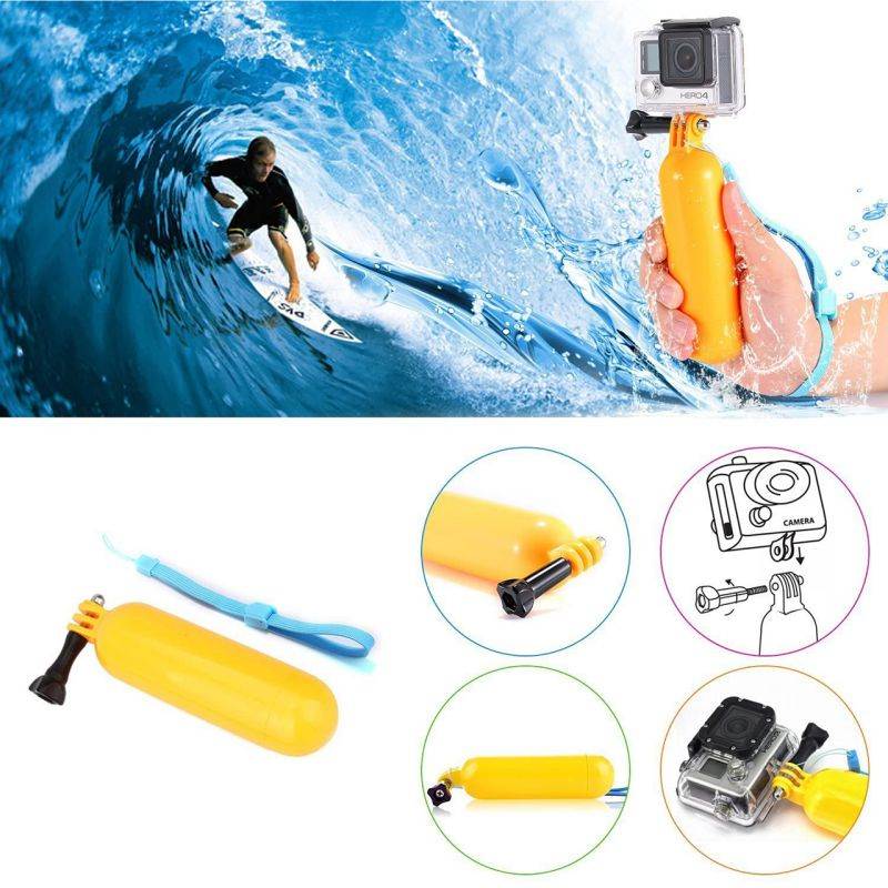 ROME CARE 7 in 1 Universal Action Camera Accessories Bundle-Head Chest Strap Mount/Selfie Stick/Floating Hand Grip Compatible with Campark ACT74/Dragon Touch 4K/AKASO EK7000 Brave 4 5 6/Vantop Moment